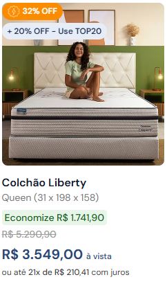 Promoções 7 liberty queen dia das maes